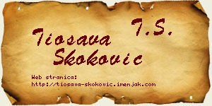 Tiosava Skoković vizit kartica